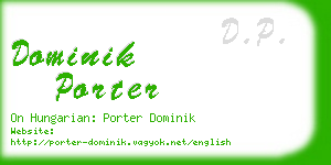 dominik porter business card